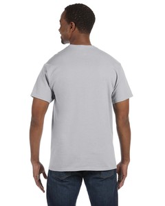 T-shirt à manches courtes en jersey tricoté uni, col renforcé, toucher ultra doux, qualité supérieure, luxe premium - Product Image 3