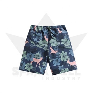 <b>Men's</b> Pineapple Print Board Shorts Quick Dry Drawstring Mid Waist Beach Swim <b>Trunks</b> with Side Pockets - Product Image 3