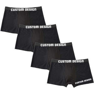 Boxers mi-hauts pour hommes de haute qualité, respirants, 100 % coton, sans couture, séchage rapide, sous-vêtements tricotés, impression de logo personnalisée directe - Product Image 4