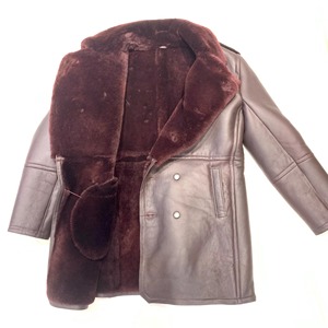 Luxury Genuine Leather Shearling <b>Jacket</b> for Men Premium Fur <b>Lined</b> Winter Aviator Coat Durable Stylish Warm Fashion Wear - Product Image 6