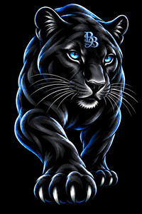 <b>Black</b> Panther and Zebra Rhinestone <b>Sheets</b> - Product Image 1