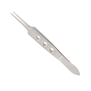 Pinzas Oftálmicas Bishop-Harmon Iris Rectas – 1x2 Dientes, Puntas de 0.7mm, 9 cm, Instrumento Quirúrgico Oftálmico - Product Image 3