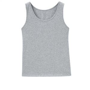 Camiseta sin mangas de algodón lisa para mujer, ropa deportiva, transpirable, para entrenamiento. - Product Image 1
