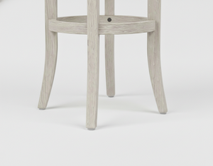 Chaise de bar contemporaine à cadre rond, tabouret de bar en bois rond robuste, base ronde moderne, tabouret de comptoir en bois d'hévéa, styles classiques - Product Image 4