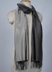 Châle Réversible en Cachemire et Soie Premium pour Femme – Étole Douce Bicolore de Luxe, Élégante et Tendance pour Soirées et Mariages - Product Image 5