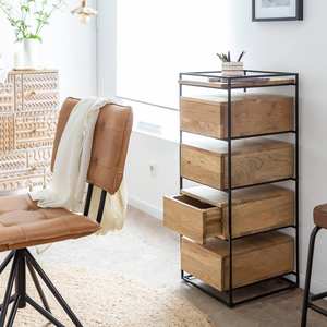 ตู้ลิ้นชักไม้มะม่วงและโลหะ รุ่นวานดานา วิสต้า เซโนวา - Product Image 5