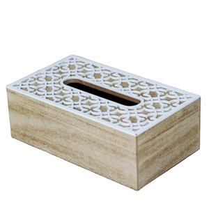 Estuche de pañuelos de madera de Calidad exclusiva Hotel Resort Restaurante Vajilla Soporte de papel tisú Elegante y duradero - Product Image 1