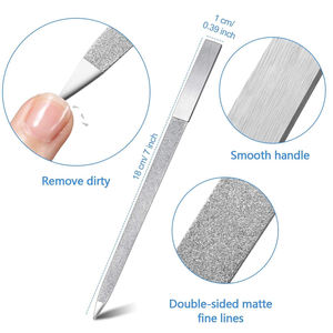 Lima de Uñas Profesional, Herramienta de Manicura y Pedicura, Lima de Uñas de Acero Inoxidable, Instrumento de Belleza Duradero - Product Image 3