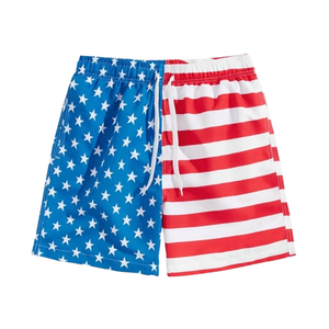 Short de plage américain Maillot de bain imprimé drapeau américain pour l'été Short de plage à séchage rapide Short de bain patriotique - Product Image 2