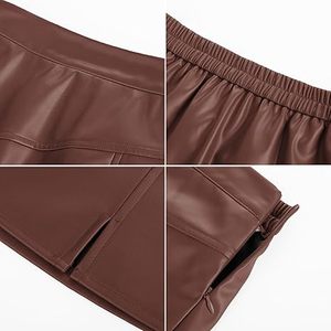 Minifalda de Cuero Genuino para Mujer, Calidad Premium, Cintura Alta, Cierre de Cremallera, Tallas y Colores Personalizados, Fabricante OEM ODM, Venta al Por Mayor - Product Image 5