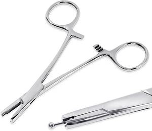 ท่อไมโครเดอร์มอลแองเคอร์สแตนเลสคุณภาพสูงพร้อมคีมหนีบห้ามเลือดสำหรับเจาะร่างกาย - Product Image 1