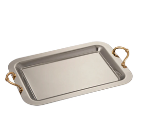 Stainless Steel Serving Tray Oval Shape for <b>Table</b> Centerpieces Cookies Snacks Server Plate Storage Organizer Tray - Product Image 3