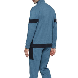 Ensemble de jogging personnalisé pour homme, nouvelle collection, sweat à capuche et pantalon long avec poches latérales, col montant, style décontracté pour l'automne - Product Image 5