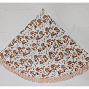 Wholesale Luxurious Elegant 70" Hand Block Print Cotton Jaipuri Floral Wrinkle-Free <b>Table</b> <b>Cover</b> Reusable Banquet Home Cafe Hotel - Product Image 1