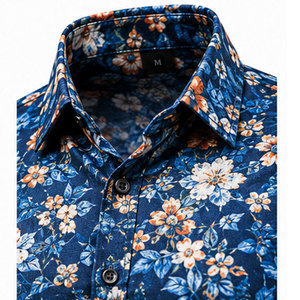 เสื้อเชิ้ตผู้ชายแบบเรียบง่าย ผ้าเดนิมลายศิลปะสุดหรู ระบายอากาศได้ดี แห้งเร็ว เป็นมิตรกับสิ่งแวดล้อม ราคาขายส่ง - Product Image 3
