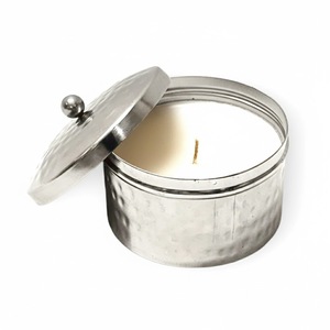 Best Selling Attractive Handmade Decorative Iron Metal <b>Silver</b> Hammered Round <b>Candle</b> Jar Votive <b>Holder</b> For Home Decor Low Price - Product Image 6