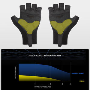 Guantes de Ciclismo de Malla Refrigerante, Dedos Cortos, Acolchados, Antideslizantes, para Bicicleta de Montaña, Alta Elasticidad, Absorción de Humedad - Product Image 6
