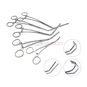 Pinzas Cardiovasculares, Juego de 5 Piezas, Punta de Mandíbula Atraumática, Instrumento Quirúrgico Aórtico, Pinza de Acero Inoxidable, Manual, Certificado CE, Duradero - Product Image 5