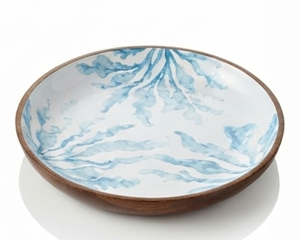 Bol à salade et à dîner en bois fait main, design zen asiatique écologique, non revêtu, emballé - Idéal pour les fêtes, les mariages, les dîners, origine Uttar Pradesh - Product Image 5