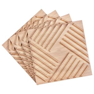Set di 12 Pannelli 3D in PVC Minimalisti Moderni 19.7x19.7 32 Piedi Quadrati Piastrelle Salt WPC Pannelli Decorativi per Interni - Product Image 1