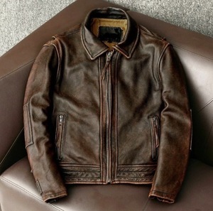Chaqueta de Motocicleta de Cuero con Cuello Alto y Logotipo Personalizado de Alta Calidad para Hombre, Nuevo Diseño de Moda, Impermeable, Transpirable, Ecológica y Resistente al Viento - Product Image 1