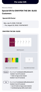 ENHYPEN [THE SINBLISS] Weverse Pob Música Pop Coreana para Todas las Edades - Product Image 2