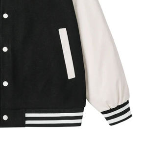 Chaqueta universitaria de béisbol para hombre, estilo Letterman, bordada, para hombre y mujer, chaqueta Sherpa, estilo urbano, personalizada. - Product Image 4