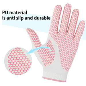 Gants de golf unisexes de haute qualité en cuir Cabretta coloré, antidérapants et légers, vente en gros - Product Image 4