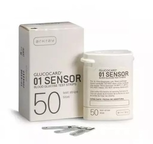Tiras reactivas Arkray Glucocard 01 Mini (Paquete de 50 tiras) - Tecnología Japonesa (No incluye la máquina en el paquete) - Product Image 1