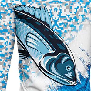 Camisa de Pesca para Hombre, Manga Larga, Transpirable, de Secado Rápido, Protección UV, Jersey de Pesca de Atún, Personalizada, OEM, al por Mayor - Product Image 2