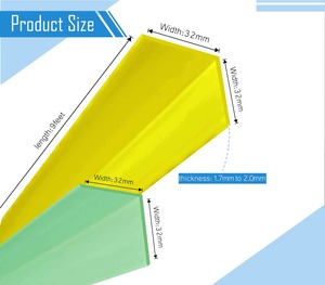 โปรไฟล์ป้องกันมุมผนัง PVC แบบอัดขึ้นรูปสำหรับงานตกแต่งภายในและงานเชิงพาณิชย์ - Product Image 1