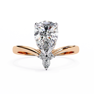 Anillo de Compromiso con Diamante Cultivado en Laboratorio, Corte Pera, Certificado IGI, Anillo Solitario de Moissanita para Regalo de Boda - Product Image 6