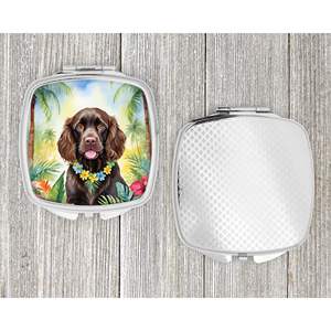 Boykin Spaniel Luau miroir de maquillage de voyage compact Portable pliant cadeau de conception de poche pour les femmes et les filles - Product Image 4