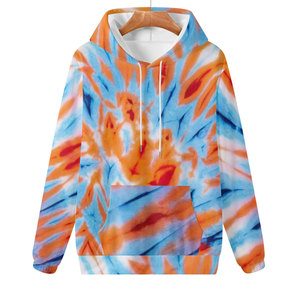 Sweat à capuche tie-dye pour homme en coton épais, style streetwear moderne, pour la vente en gros de vêtements - Product Image 1