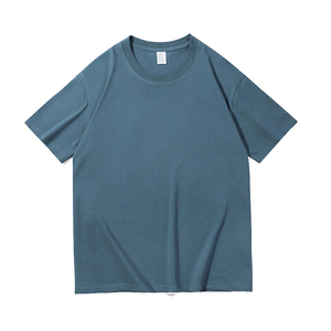 T-shirt en coton uni crème pour homme, manches courtes, col rond, coupe classique, vêtements décontractés, t-shirts pour homme - Product Image 6