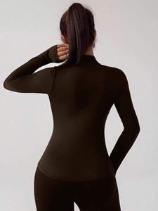 Womens Elite Training Yoga <b>Jacket</b> Full Sleeve Gym Running <b>Workout</b> <b>Jacket</b> Custom Logo OEM ODM Private Label Factory Manufacturer - Product Image 2