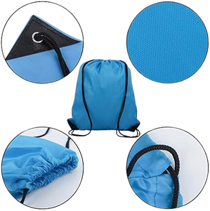 Recyclable Drawstring Non-Woven <b>Packaging</b> <b>Bags</b> with Heat Press Sealing Offset Printing for Shoes Textile Use - Product Image 3