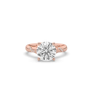 Bague en diamant de laboratoire de 2,54 carats VS1 certifiée IGI, taille brillant rond, or 14 carats blanc, jaune, rose, solitaire de fiançailles, bijoux de luxe - Product Image 4