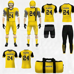 Uniforme de Fútbol Americano Unisex a Precio de Fábrica, 100% Poliéster, Ligero, Manga Corta, Transpirable, Antibacteriano - Product Image 3