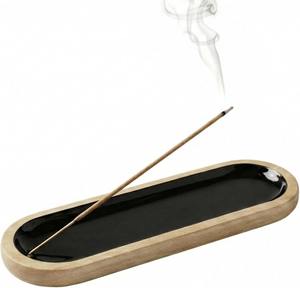 ที่วางธูปตกแต่งบ้านคุณภาพสูง ดีไซน์หรูหรา หลากสี ทำจากไม้กระถินเทศ ไม้กฤษณา และไม้หอมเมล็ดยี่หร่า สำหรับบ้านที่มีกลิ่นหอม - Product Image 1