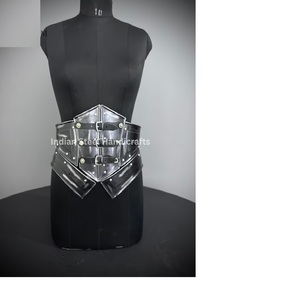 Armure médiévale en acier inoxydable pour femme, plaquée argent, peinte, pour cosplay, par Calvin Handicraft - Product Image 3