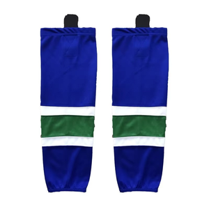 Black Knee High Basketball <b>Leg</b> <b>Warmers</b> With Red And White Stripes Breathable Knitted For Adults - Product Image 4