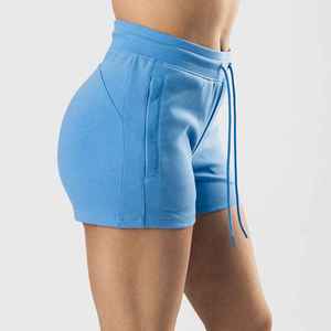 Flexible Stretch Fabric <b>Tummy</b> <b>Control</b> Wide Waistband Slimming Effect Athletic Bottoms Women Casual Short - Product Image 4