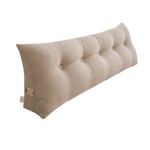 Almohada de cama de cuña triangular Beige de 150cm para lectura y descanso en cama que sirve como cojín de respaldo de cabecera - Product Image 2