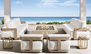 Cojines de Asiento Ultra Gruesos, Modernos, Duraderos y Cómodos, Muebles de Patio para Exteriores, Sofá de Jardín de Madera de Teca Sólida - Product Image 4