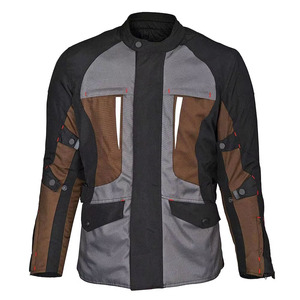 adventure Touring Motorbike Jacket Multi-Panel Design Protective Textile Gear with Reflective Strip and Reinforced Elbow <b>Patches</b> - Product Image 4