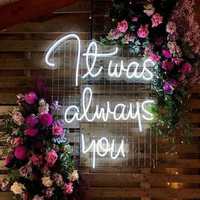 Fournitures de mariage enseigne lumineuse au néon personnalisée LED joyeux anniversaire fête événements lettrage lumière logo personnalisé lumière LED enseigne au néon personnalisée