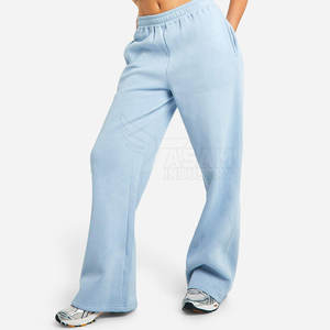 Pantalon de survêtement évasé pour femme, coupe décontractée, matière douce, idéal pour la maison et les sorties - Product Image 3
