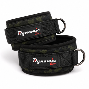 New Custom Logo High Quality Breathable Exercise Accessories Ankle Gym Ankle Straps <b>Cable</b> Machines Wraps Customized Material - Product Image 3