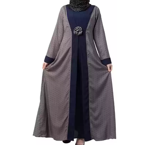 Abaya pour femmes de qualité supérieure, dernière conception, longue, décontractée, grande taille, manches longues, vente en gros, polyester respirant, style qatari - Product Image 1